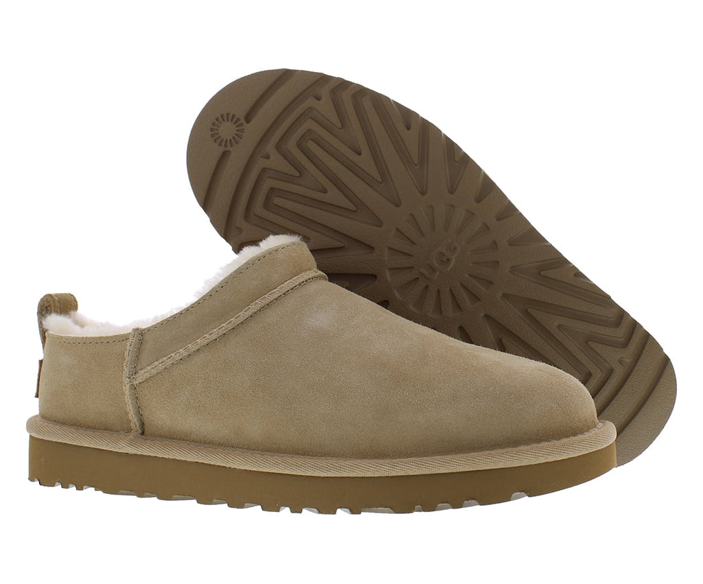 UGG Classic Micro Boot Suede Womens Shoes Size 6, Color: Sand