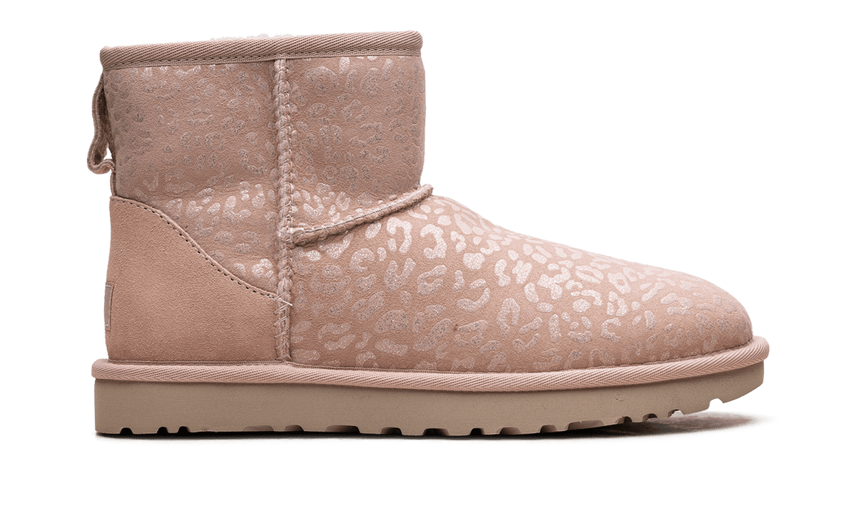 UGG WOMENS Classic Mini Womens "Snow Leopard Fleece Lined Pink" 1113494 QRT 1113494 QRT from Stadium Goods