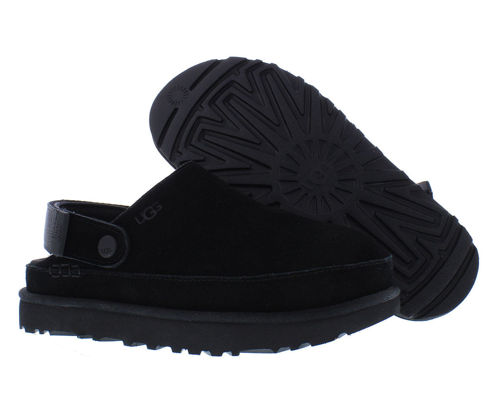 UGG Goldenstar Clog Suede Womens Shoes Size 7, Color: Black