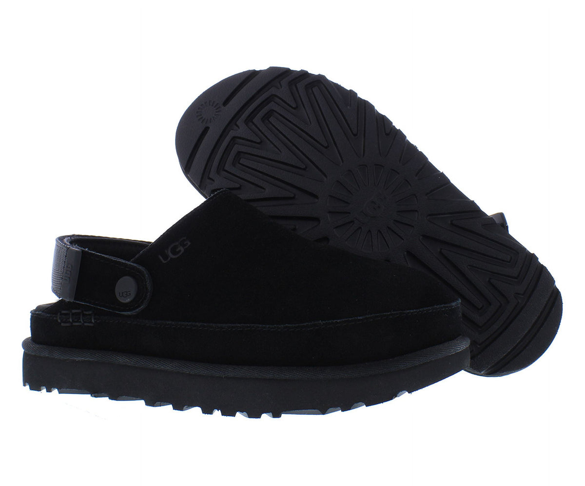 UGG Goldenstar Clog Suede Womens Shoes Size 7, Color: Black