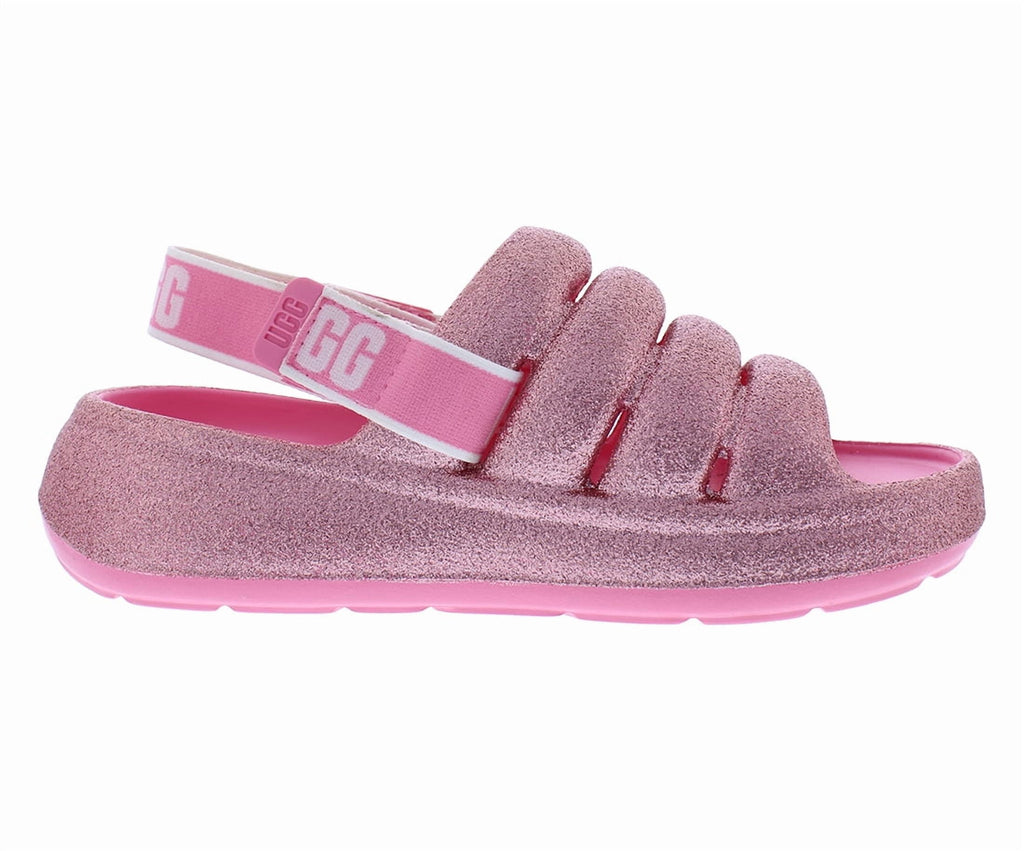UGG Sport Yeah Glitter GS Girls Shoes Size 3, Color: Pink