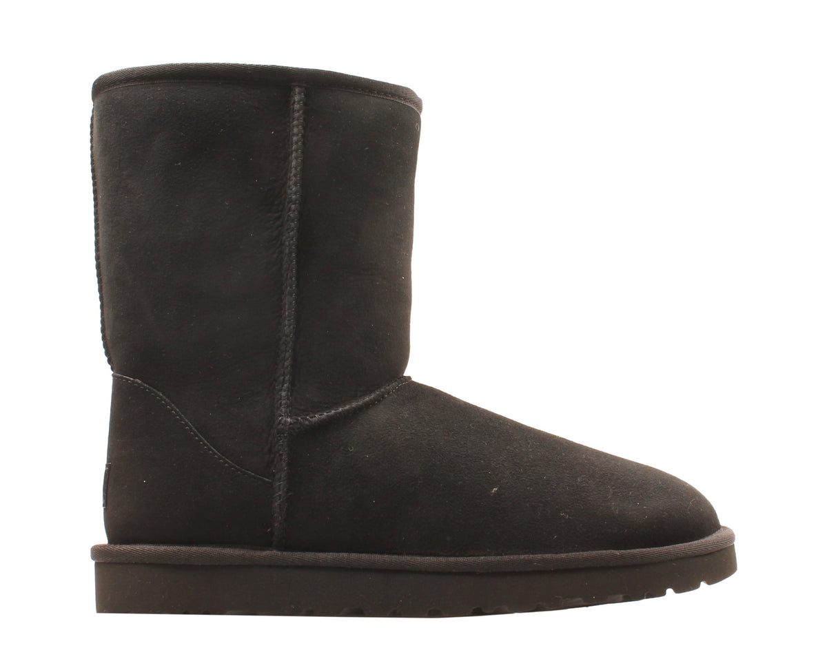 Australia Classic Short Men Round Toe Suede Black Winter Boot