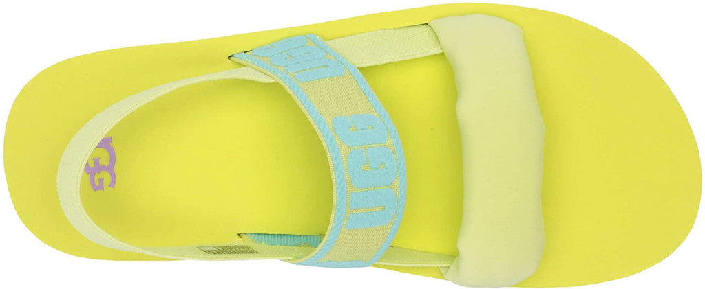 UGG Unisex-Child K Zuma Sling Flat Sandal Big Kid 8-12 Years 5 Big Kid Pollen Paint Swirl
