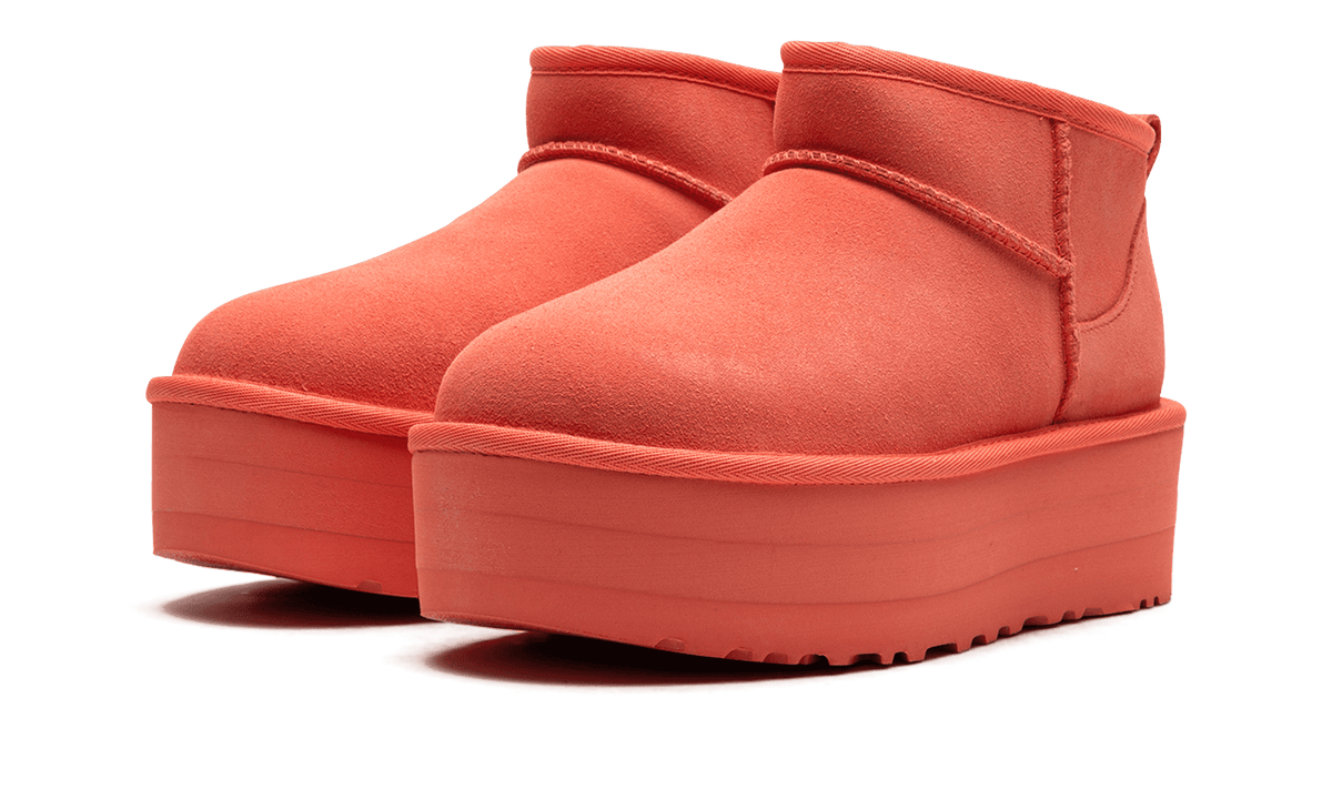 UGG WOMENS UGG Classic Ultra Mini Platform Boot Womens "Vibrant Coral" 1135092 VCRL 1135092 VCRL from Stadium Goods
