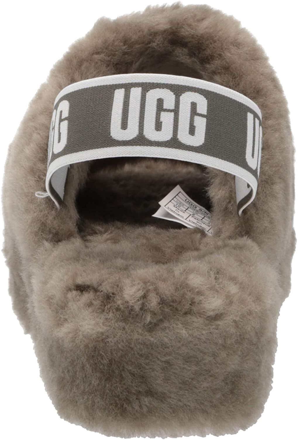 UGG Womens Fluff Yeah Slide Slipper 12 Burnt Olive