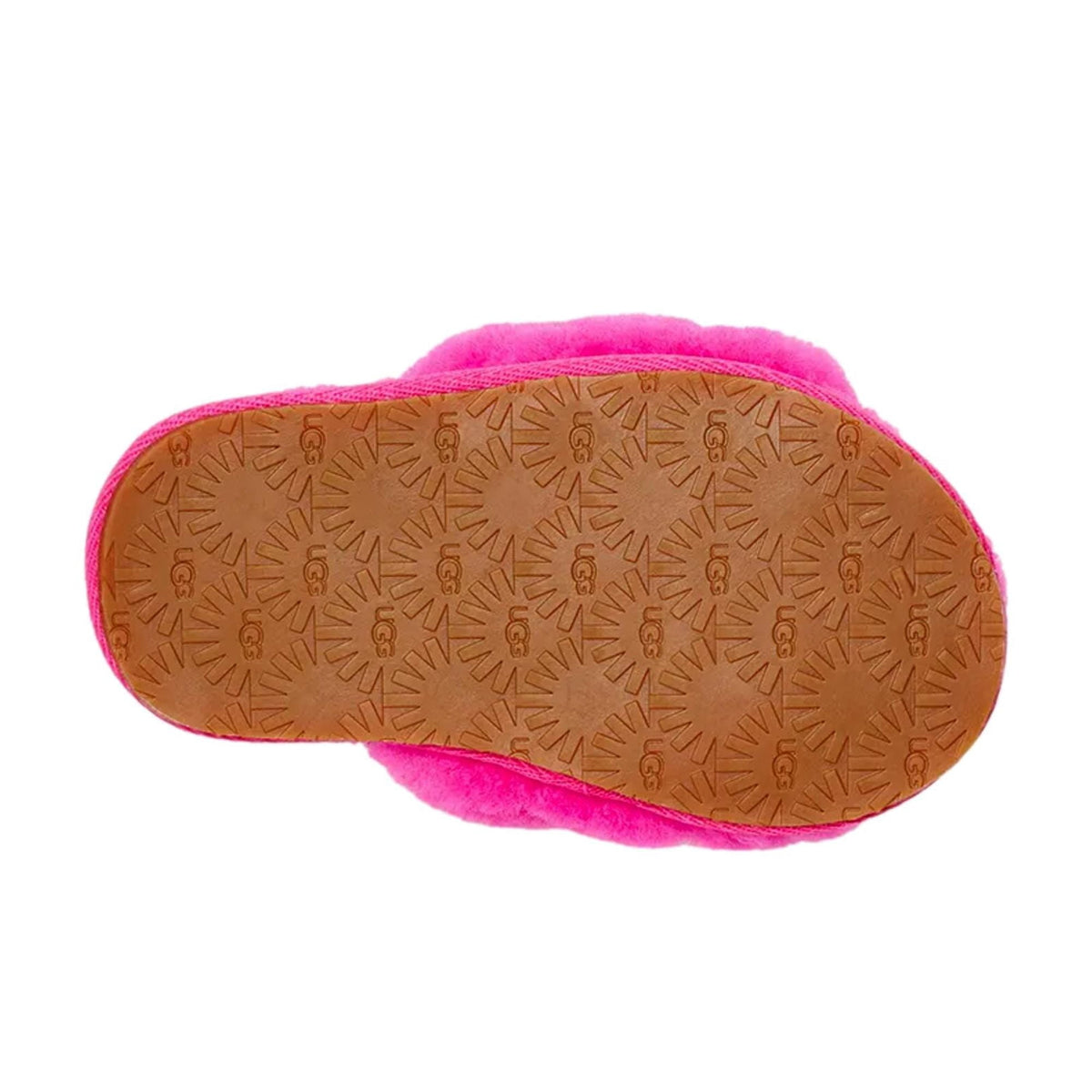 UGG Toddlers' Fluff Yeah Slide in Rock Rose, 12 US