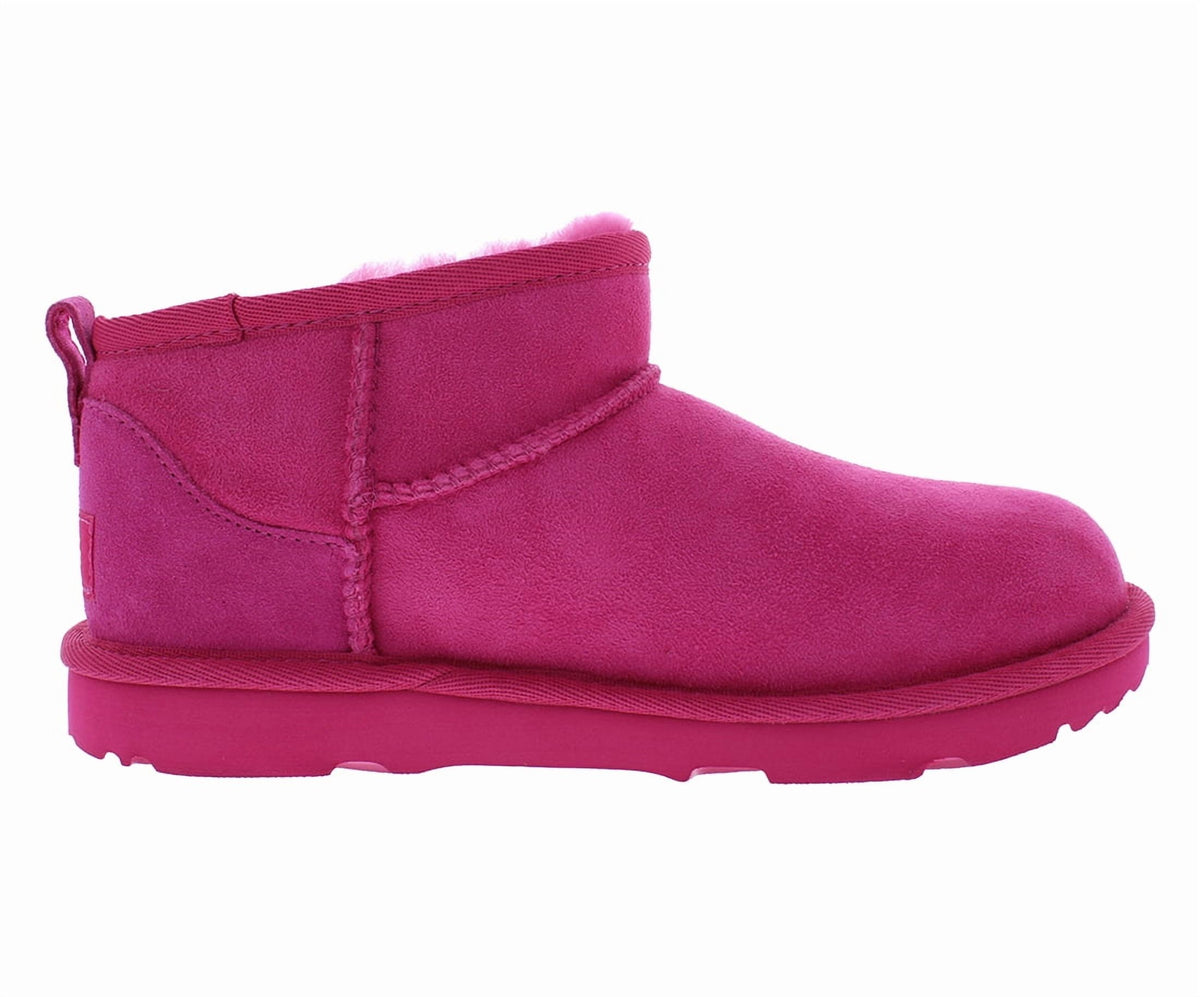 UGG Classic Ultra Mini Boot PS Girls Shoes Size 1, Color: Pink