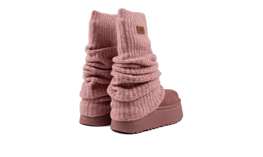 UGG WOMENS Classic Mini Dipper Legwarmer Boot Womens "Pink Dawn" 1178990 PDW 1178990 PDW from Stadium Goods