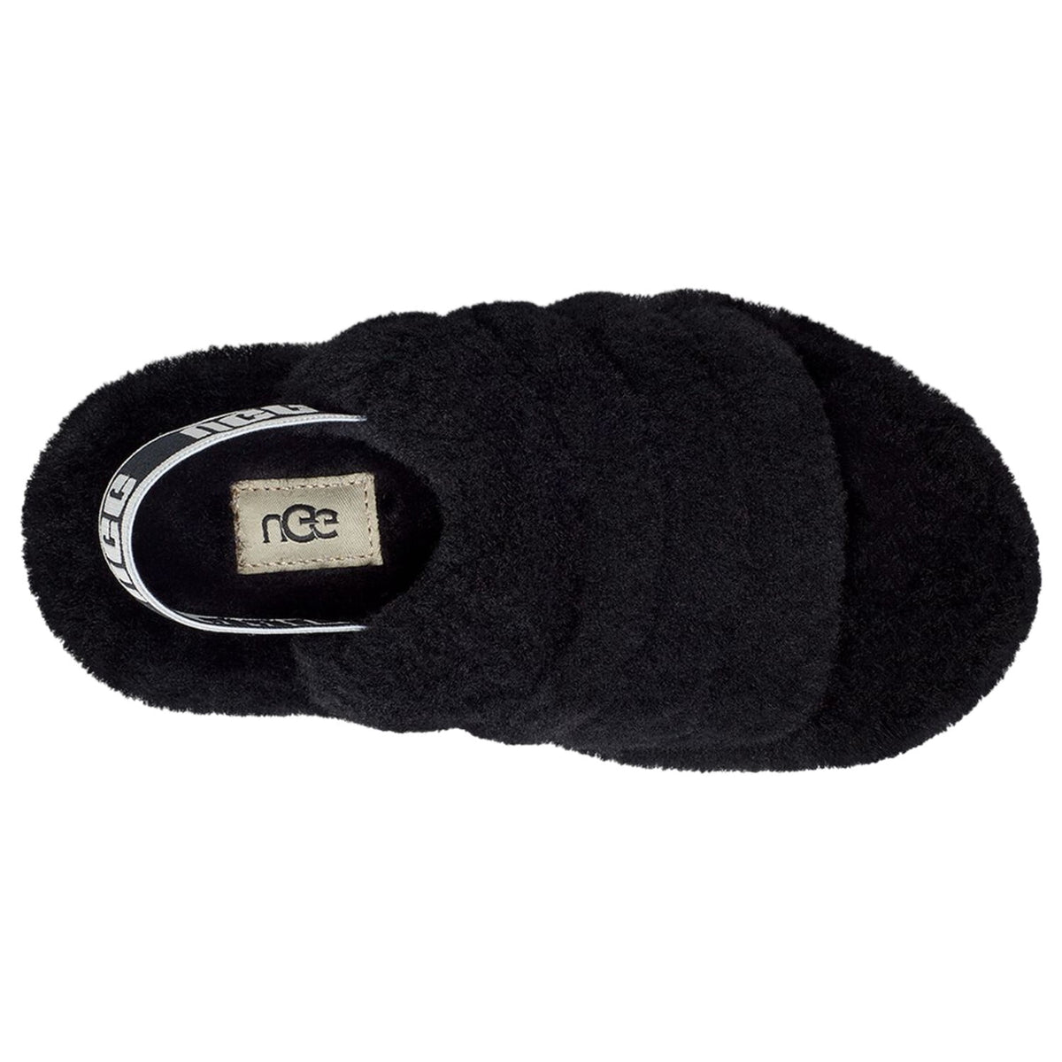 UGG Big Kids' Fluff Yeah Slide in Black, 13 US