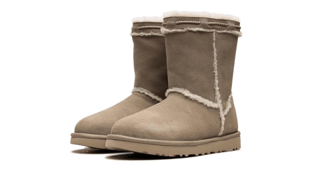 UGG WOMENS Classic Short Shearling Braid Womens "DUNE" 1166752 DUNE 1166752 DUNE from Stadium Goods