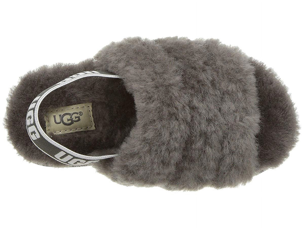 UGG Toddlers' Fluff Yeah Slide in Charcoal, 6 US