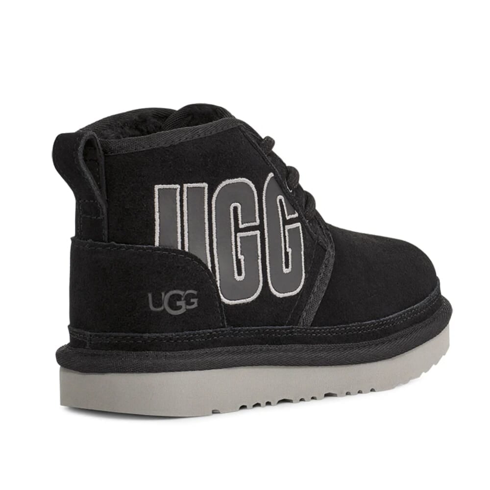 UGG Neumel Graphic Outline Black/Grey 1130787-BGSD Pre-School Size 3