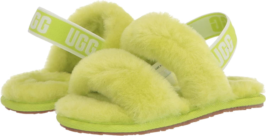 Ugg Girls Oh Yeah Big Kid Peep Toe Slide Slippers
