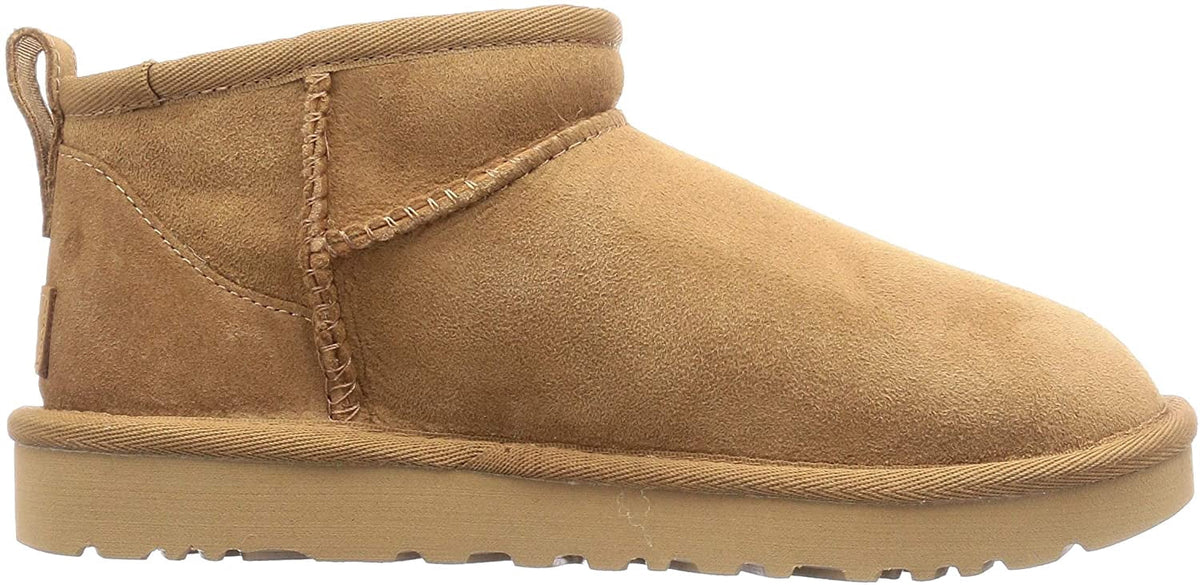 UGG Classic Ultra Mini Boot Suede Womens Shoes Size 10, Color: Chestnut