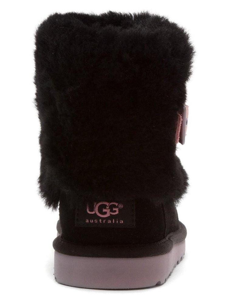 Ugg Kids Ellee Leather Boots Chocolate
