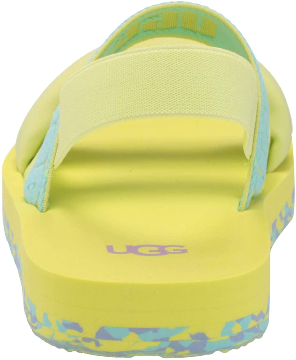 UGG Unisex-Child K Zuma Sling Flat Sandal Big Kid 8-12 Years 6 Big Kid Pollen Paint Swirl