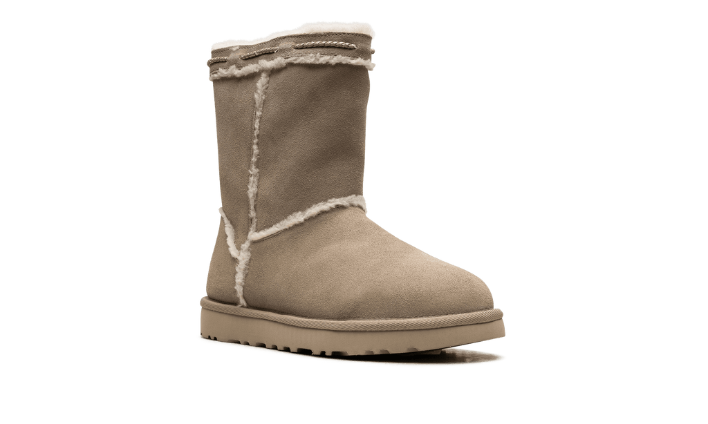 UGG WOMENS Classic Short Shearling Braid Womens "DUNE" 1166752 DUNE 1166752 DUNE from Stadium Goods