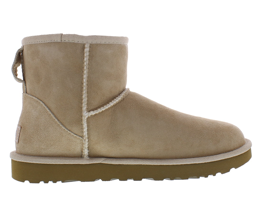 UGG Classic Mini II Boot Suede Womens Shoes Size 6, Color: Sand