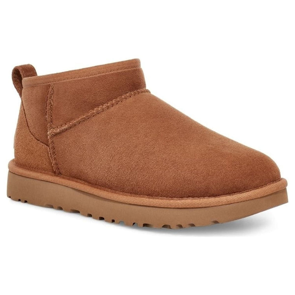 UGG Classic Ultra Mini Boot Suede Womens Shoes Size 10, Color: Chestnut