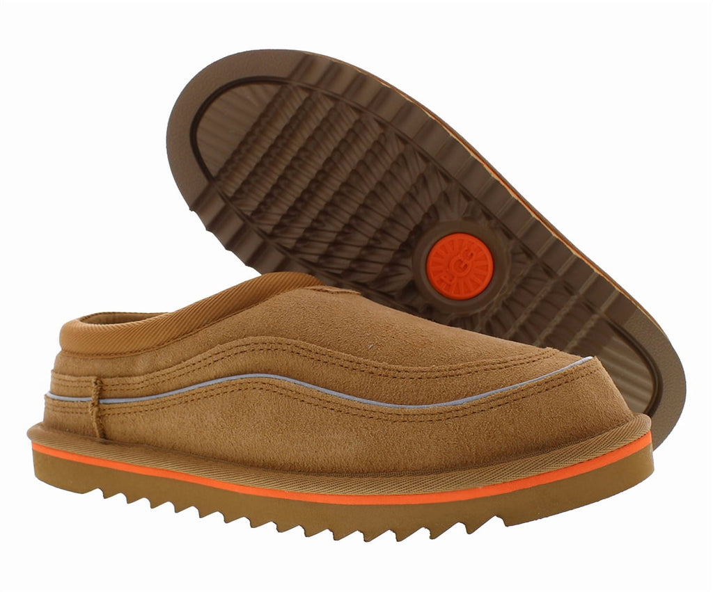 UGG Tasman Cali Wave Suede Mens Shoes Size 8, Color: Chestnut/Orange Soda