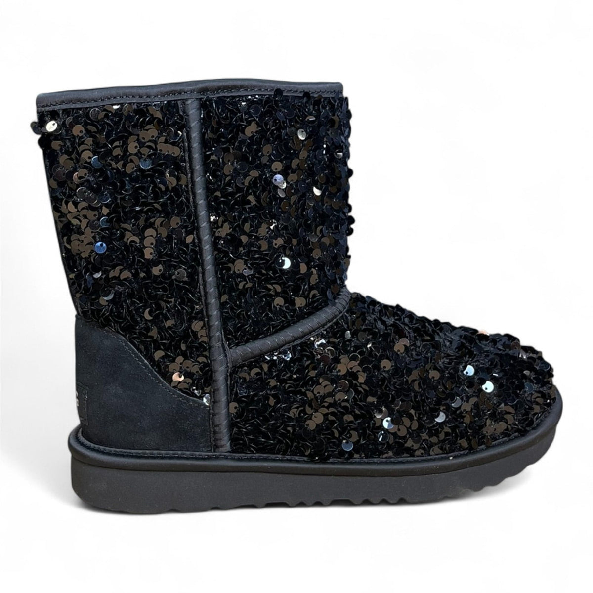 UGG Girls' Classic Short Chunky Sequin Boots