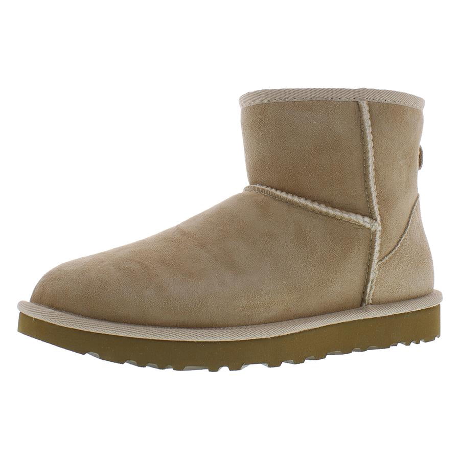 UGG Classic Mini II Boot Suede Womens Shoes Size 6, Color: Sand