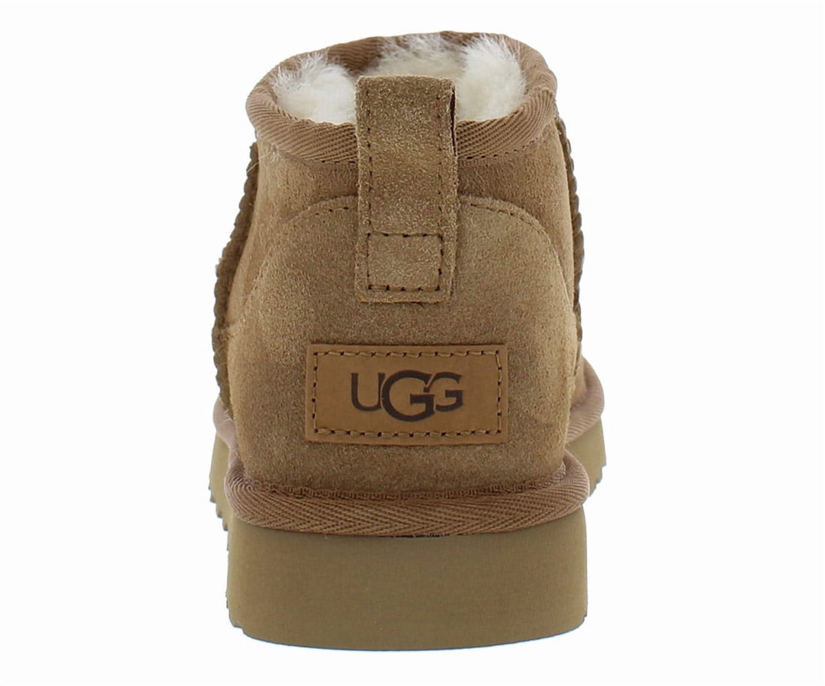 UGG Classic Ultra Mini Boot Suede Womens Shoes Size 10, Color: Chestnut