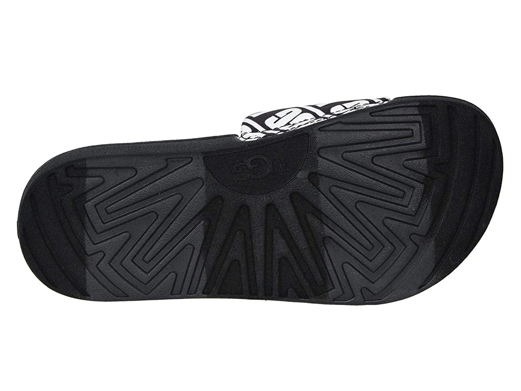 UGG Kids Beach Slide (Toddler/Little Kid/Big Kid) Black/White