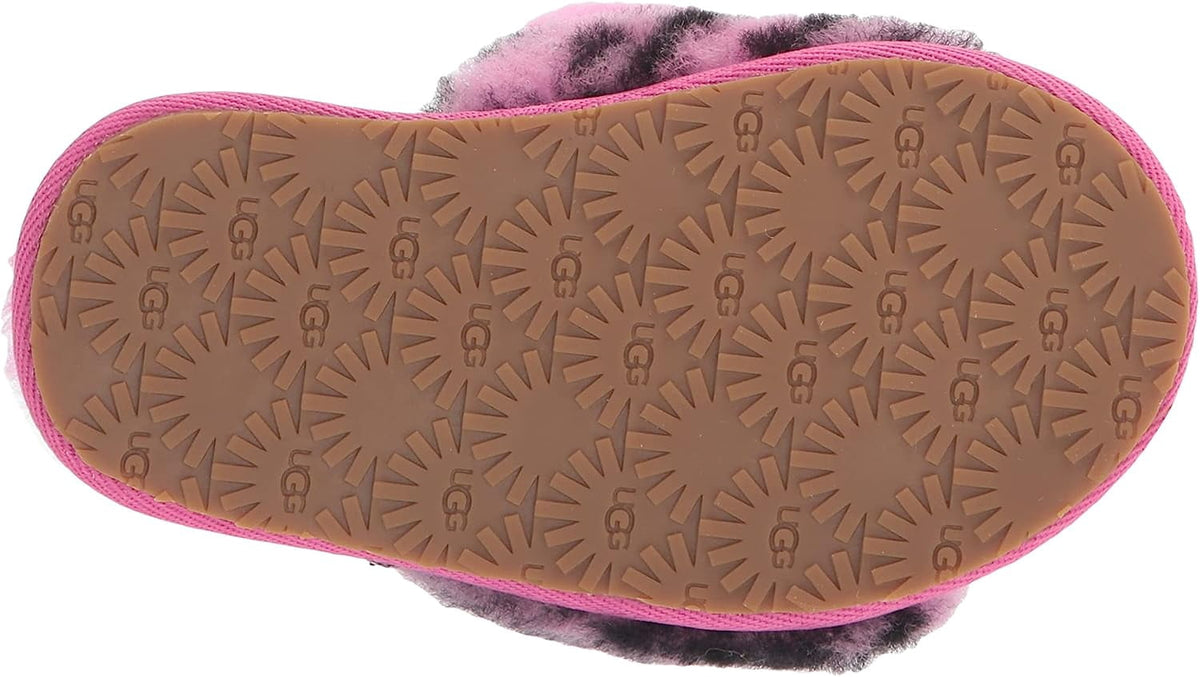 Toddler's UGG Fluff Yeah Slide Tiger Stuffie Carnation (1124940T-CRNT) - 10