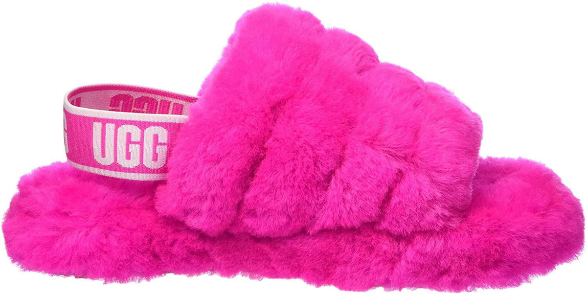 UGG Unisex-Child Fluff Yeah Slide Slipper Little Kid 4-8 Years 2 Little Kid Rock Rose