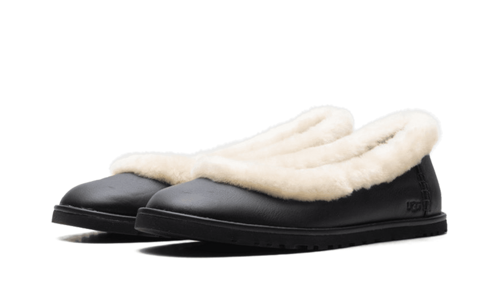 UGG WOMENS Zora Leather Ballet Flat Womens "Black" 1178450 BLK 1178450 BLK from Stadium Goods