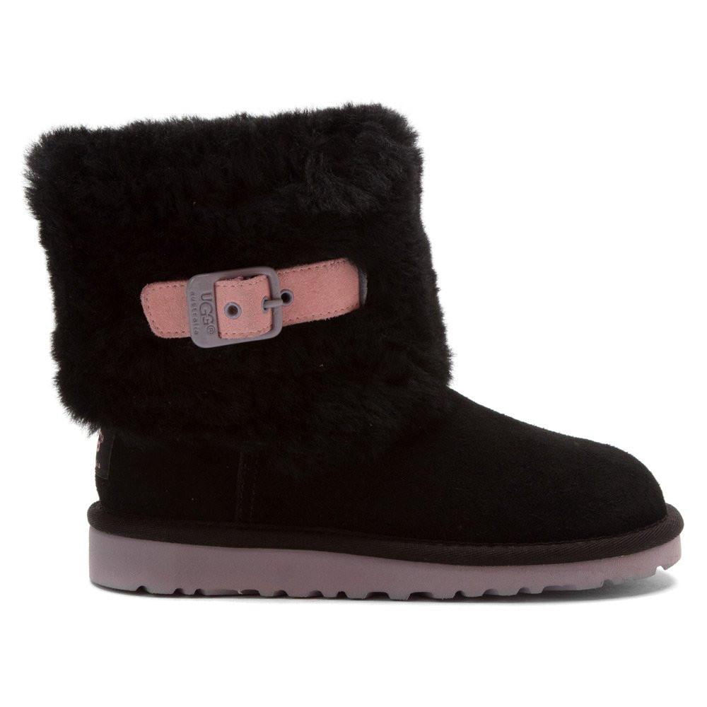 Ugg Kids Ellee Leather Boots Chocolate