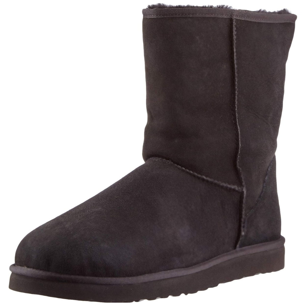 Australia Classic Short Men Round Toe Suede Black Winter Boot
