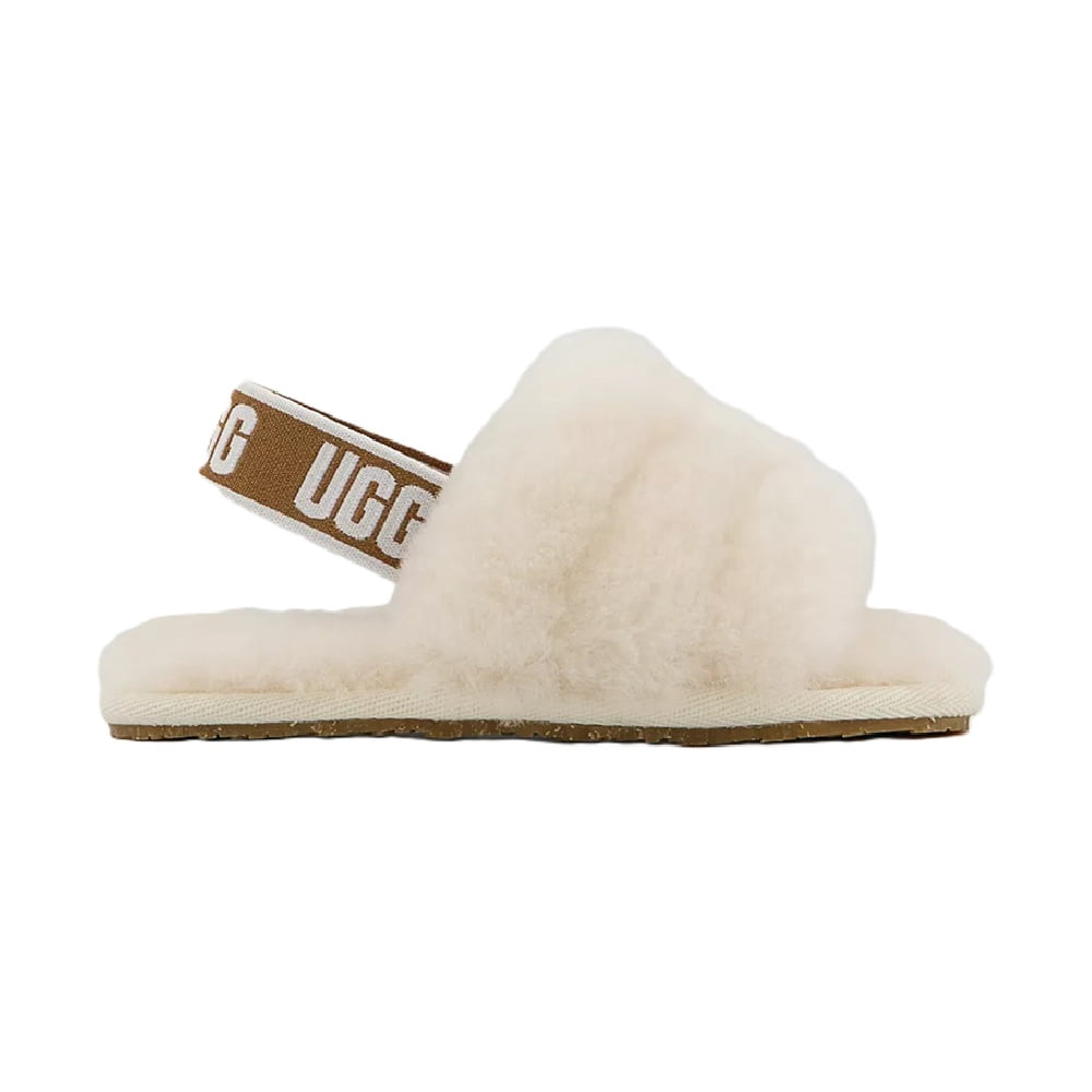 Infant UGG Fluff Yeah Slide Natural (1098577I-NAT) - 5