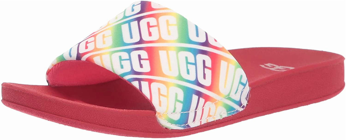 UGG Kids Beach Slide UGG Sandal Big Kid 8-12 Years 5 Big Kid Rainbow