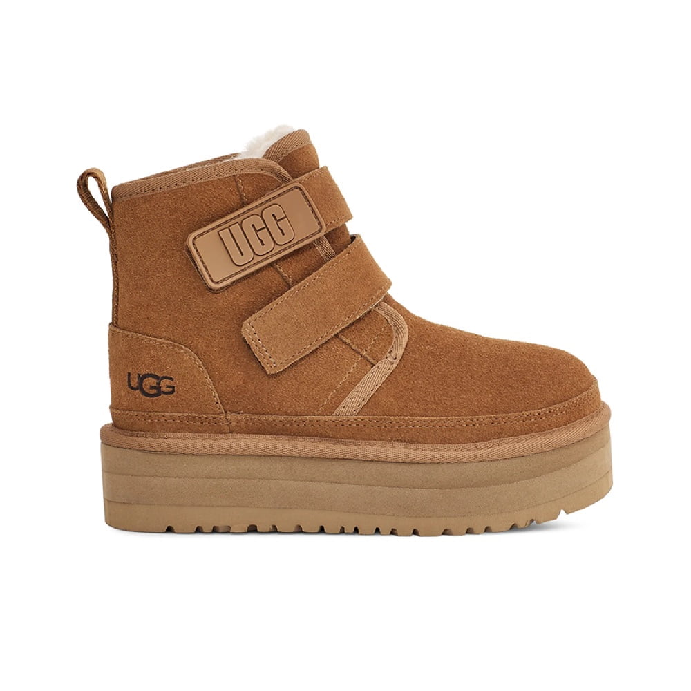 Big and Little Kid's UGG Neumel Platform Chukka Chestnut (1130776K-CHE) - 6