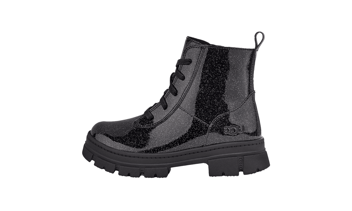 UGG GRADE SCHOOL Ashton Lace Up Boot GS "Glitter Black" 1151571K GTBC 1151571K GTBC from Stadium Goods