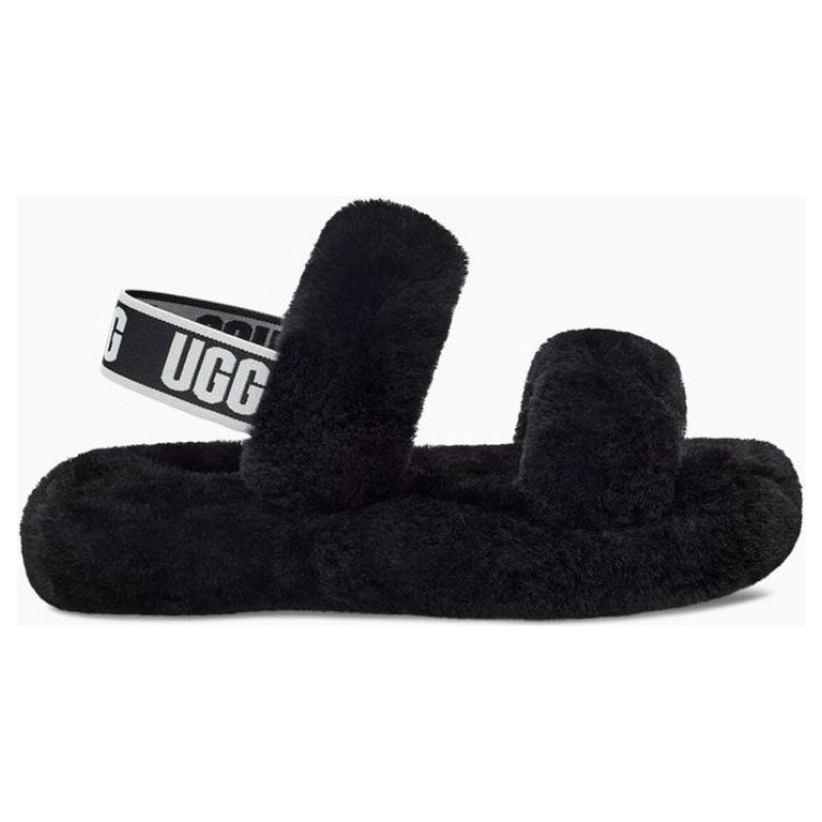 Big Kid's and Little Kid's UGG Oh Yeah Slide Black (1115752K-BLK) - 1