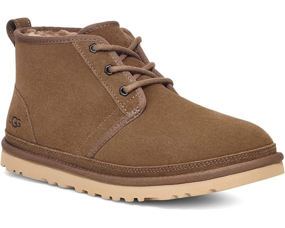 UGG Neumel 3236-HCK Chukka Boots Mens US 8 Brown Suede Wool Casual Shoes KHD1926