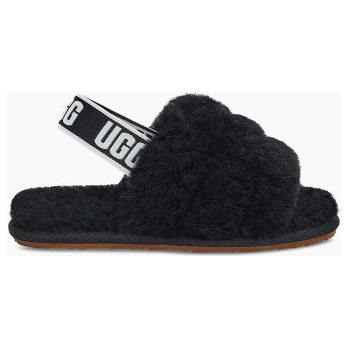 UGG Toddlers' Fluff Yeah Slide in Black, 10 US