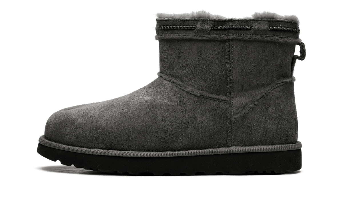 UGG WOMENS Classic Mini Shearling Braid Womens "Charcoal" 1166751 CHRC 1166751 CHRC from Stadium Goods