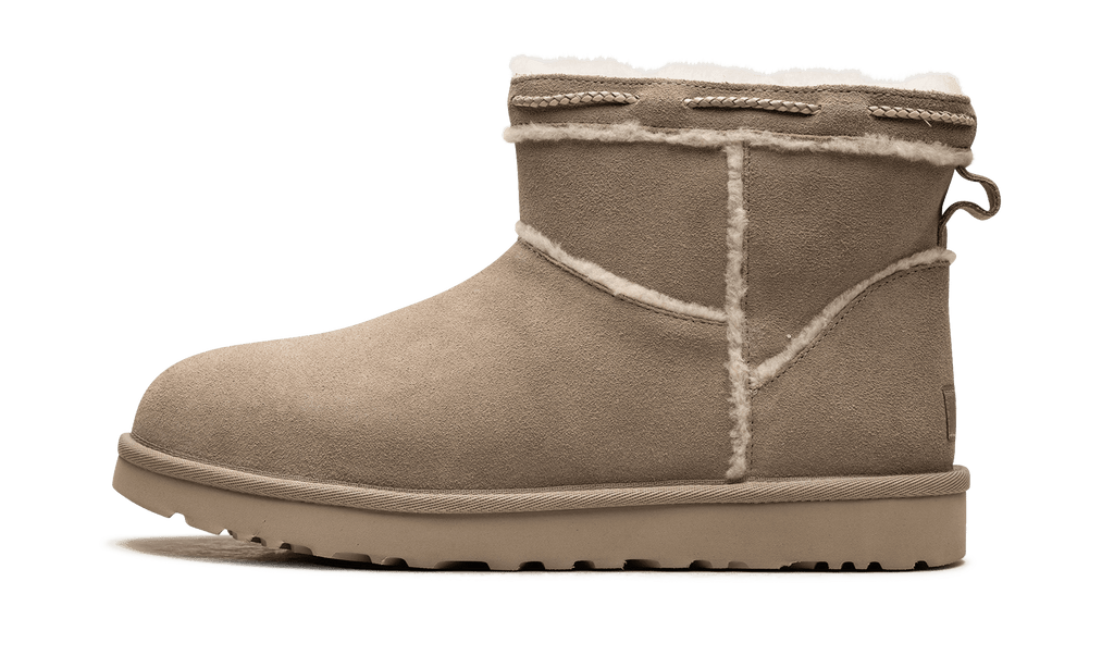 UGG WOMENS Classic Mini Shearling Braid Womens "Dune" 1166751 DUNE 1166751 DUNE from Stadium Goods