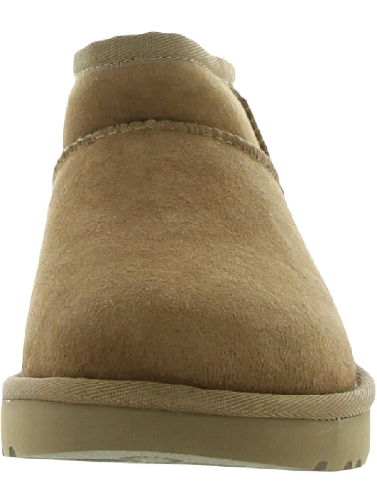 UGG Classic Ultra Mini Boot Suede Womens Shoes Size 10, Color: Chestnut