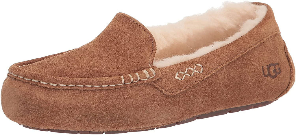 UGG Womens Ansley Slipper 6 Wide Chestnut