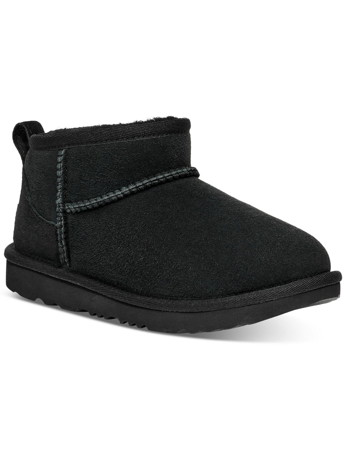 Ugg Girls CLASSIC ULTRA MINI Leather Little Kids Winter & Snow Boots
