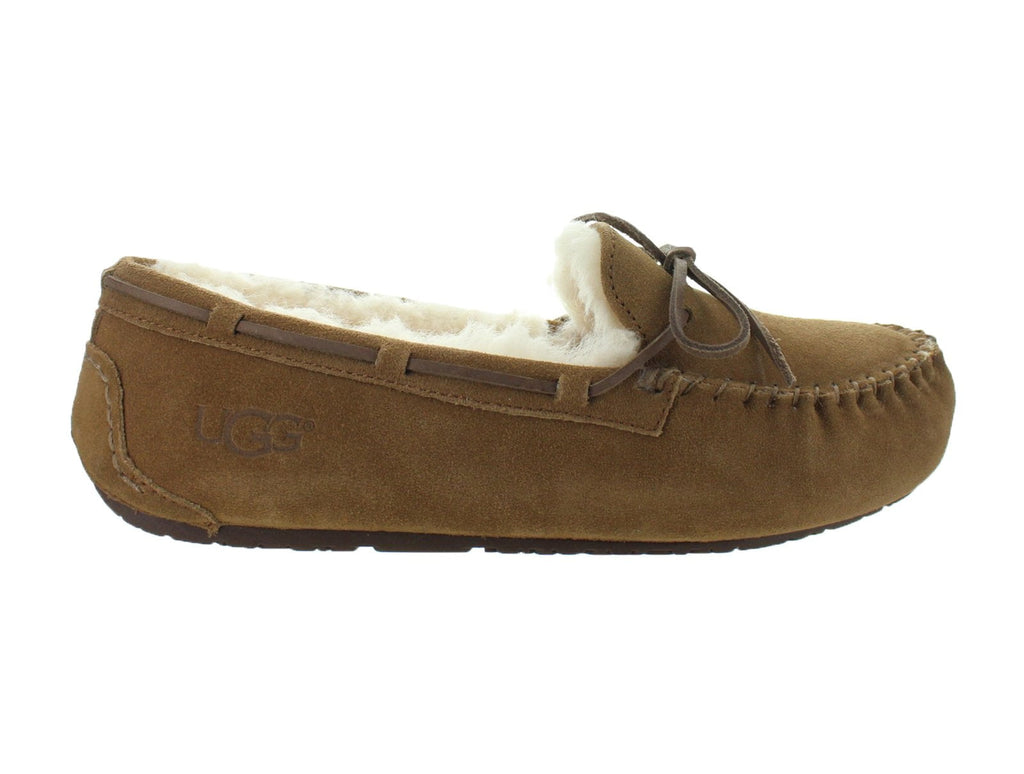 Ugg Girls Dakota Moccasin Slippers, Chestnut,1 M US