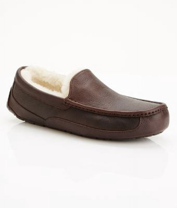 Ugg Men's Ascot Leather Slippers, China Tea \ Brown,7 M US