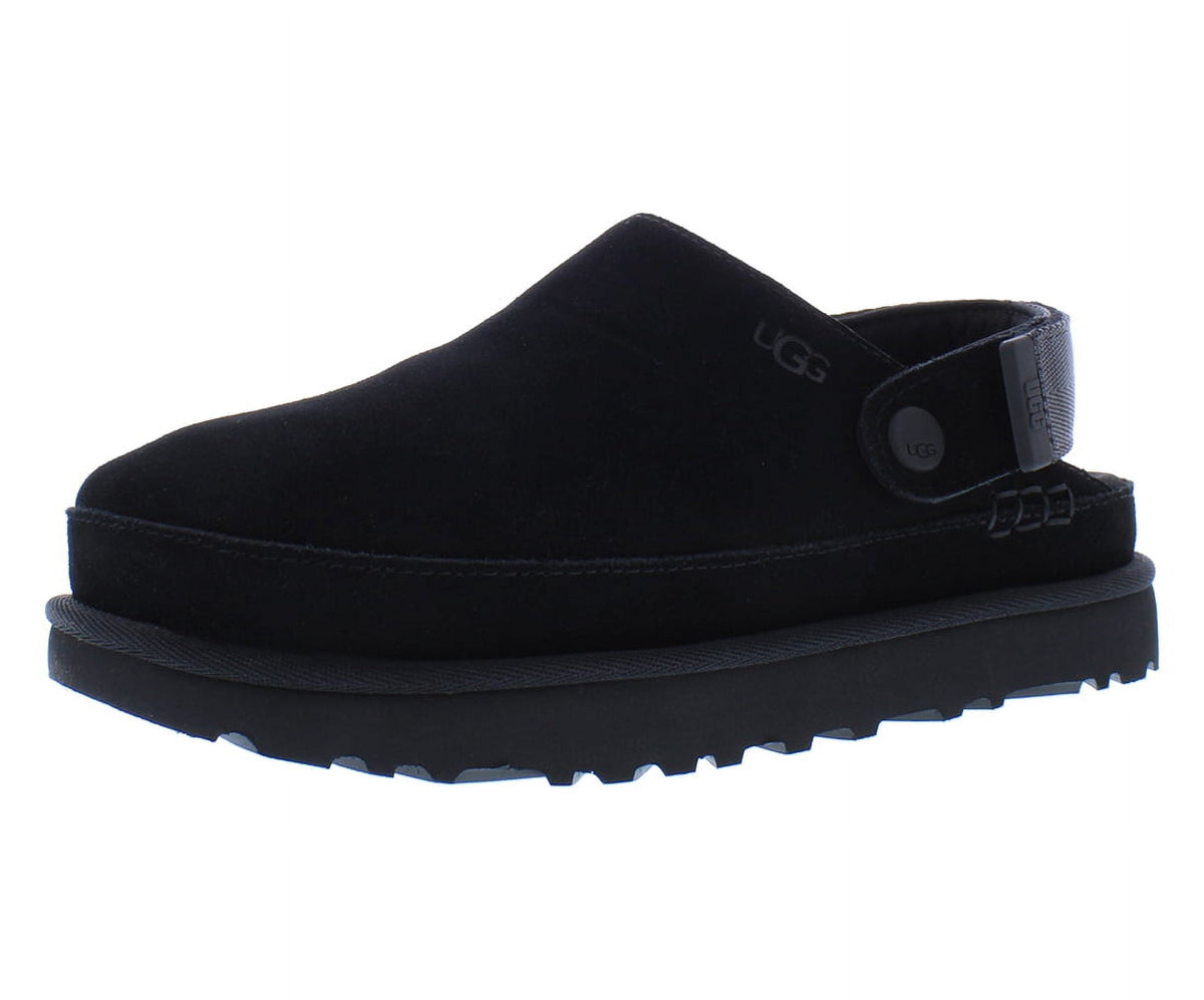 UGG Goldenstar Clog Suede Womens Shoes Size 7, Color: Black