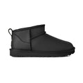 Women's UGG Classic Ultra Mini Leather Boot Black (1174210-BLK) - 6