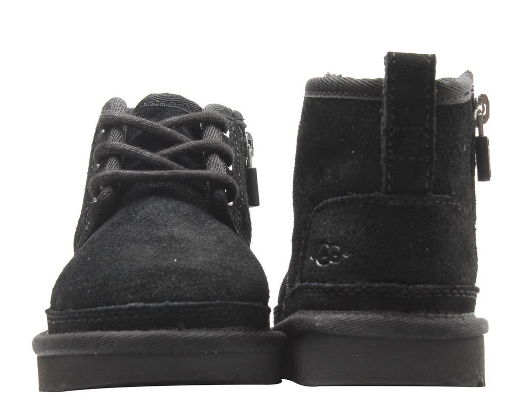 UGG Neumel II Boot Suede Infant/Toddler Shoes Size 10, Color: Black